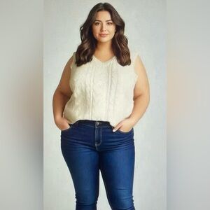 LuLaRoe Nadia Sweater Vest - Size XL